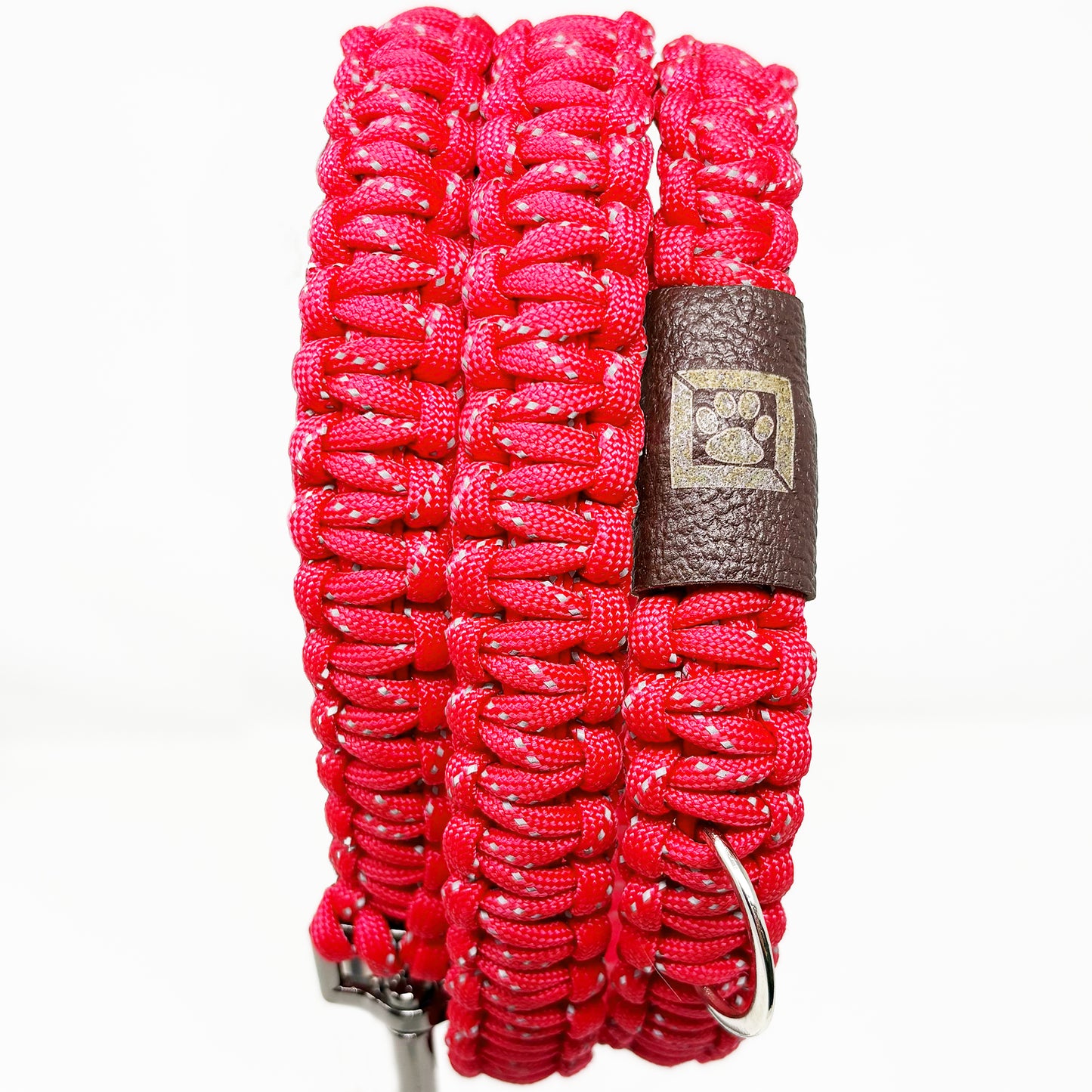 Handcrafted 51 inches Reflective Dog Leash + Free Dispenser & 15 Waste Bags