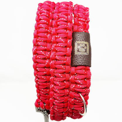 Handcrafted 51 inches Reflective Dog Leash + Free Dispenser & 15 Waste Bags