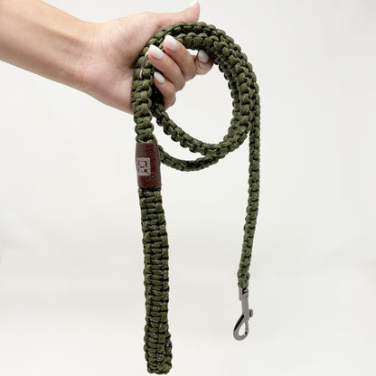 Handcrafted 51 inches Reflective Dog Leash + Free Dispenser & 15 Waste Bags