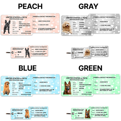 Personalized Dog ID Card & Tag