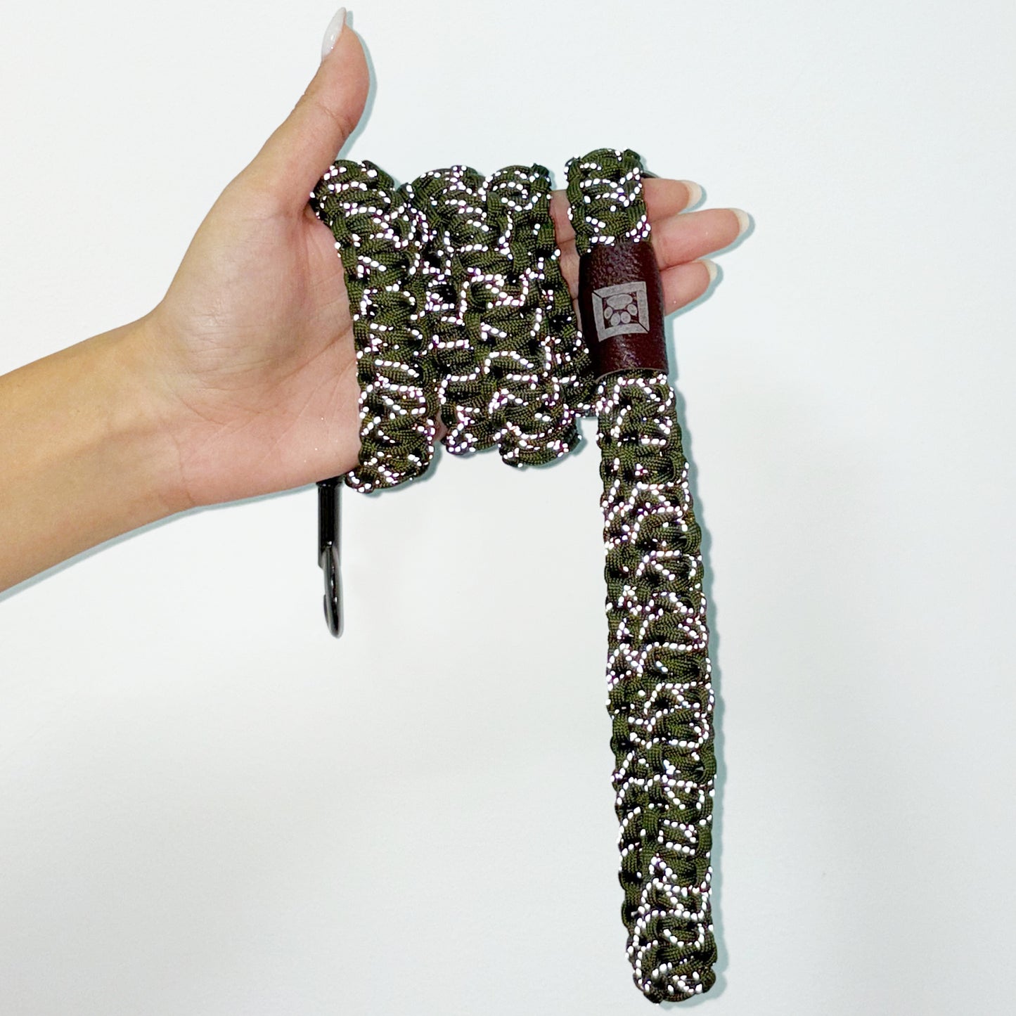 Handcrafted 51 inches Reflective Dog Leash + Free Dispenser & 15 Waste Bags