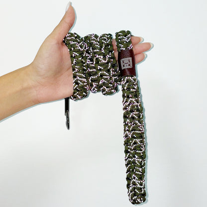 Handcrafted 51 inches Reflective Dog Leash + Free Dispenser & 15 Waste Bags