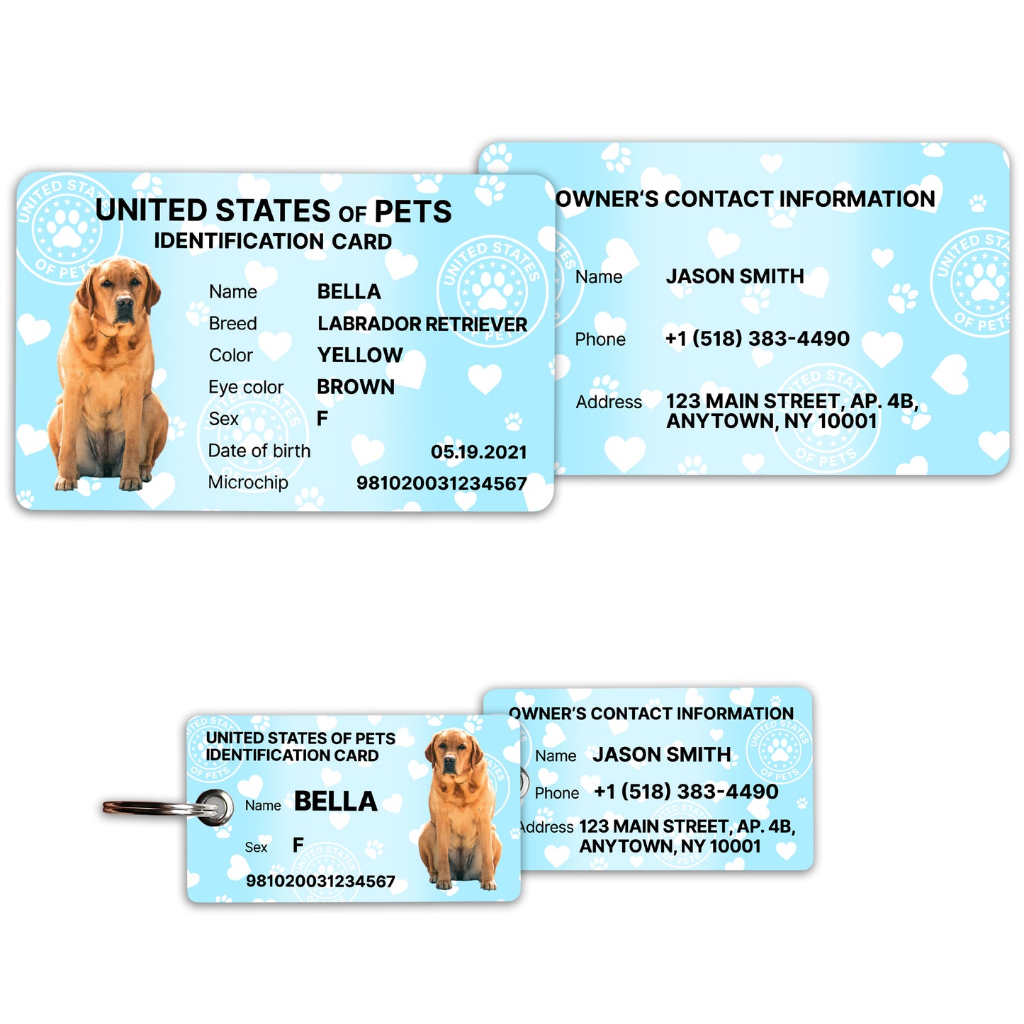 Personalized Dog ID Card & Tag