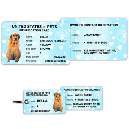 Personalized Dog ID Card & Tag