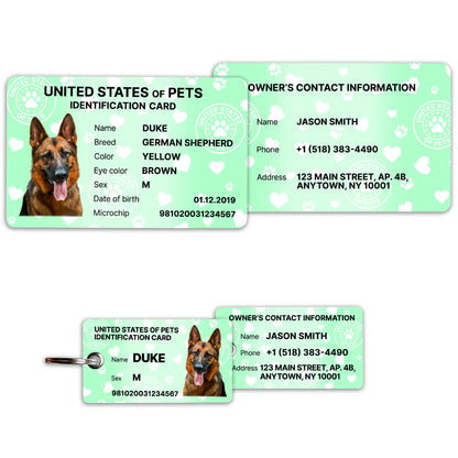Personalized Dog ID Card & Tag