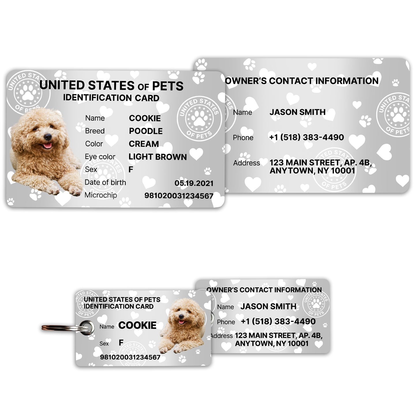 Personalized Dog ID Card & Tag