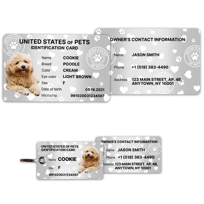 Personalized Dog ID Card & Tag