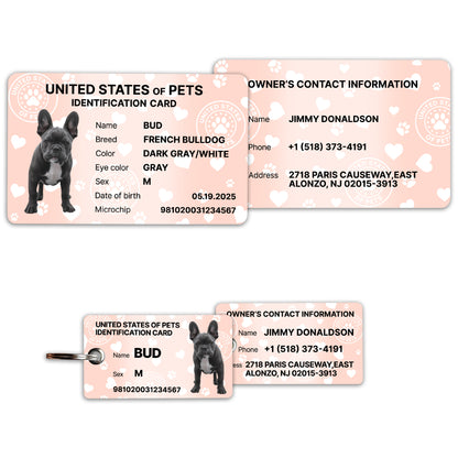 Personalized Dog ID Card & Tag