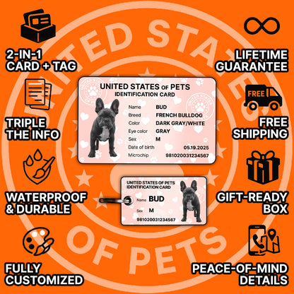 Personalized Dog ID Card & Tag